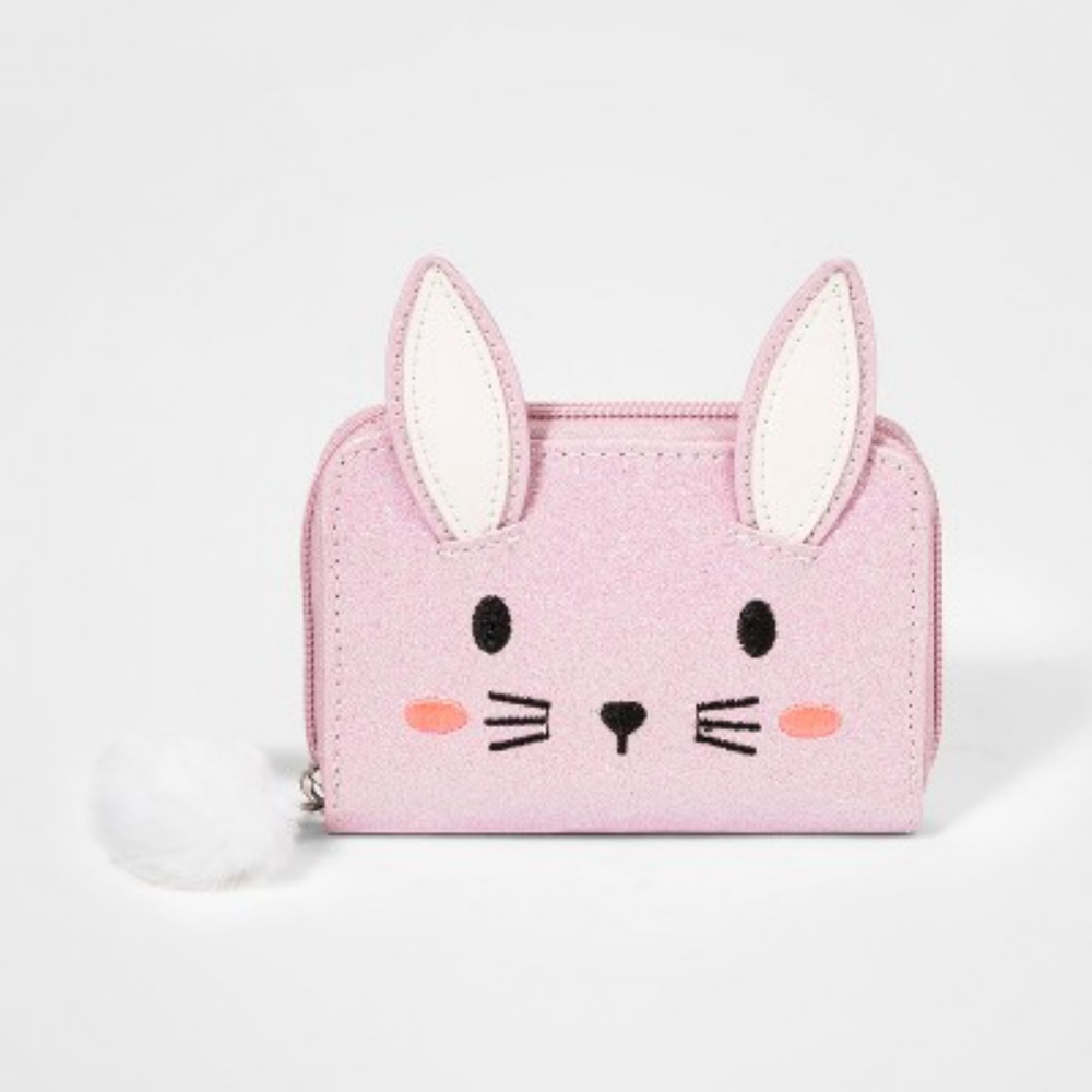 Girls' Bunny Zip Wallet - Cat & Jack™ Pink